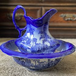 Decorative Vintage Staffordshire Wash Basin 