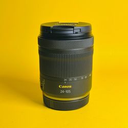 Canon RF 24-105mm f/4-7.1 IS STM Lens Excellent w Caps