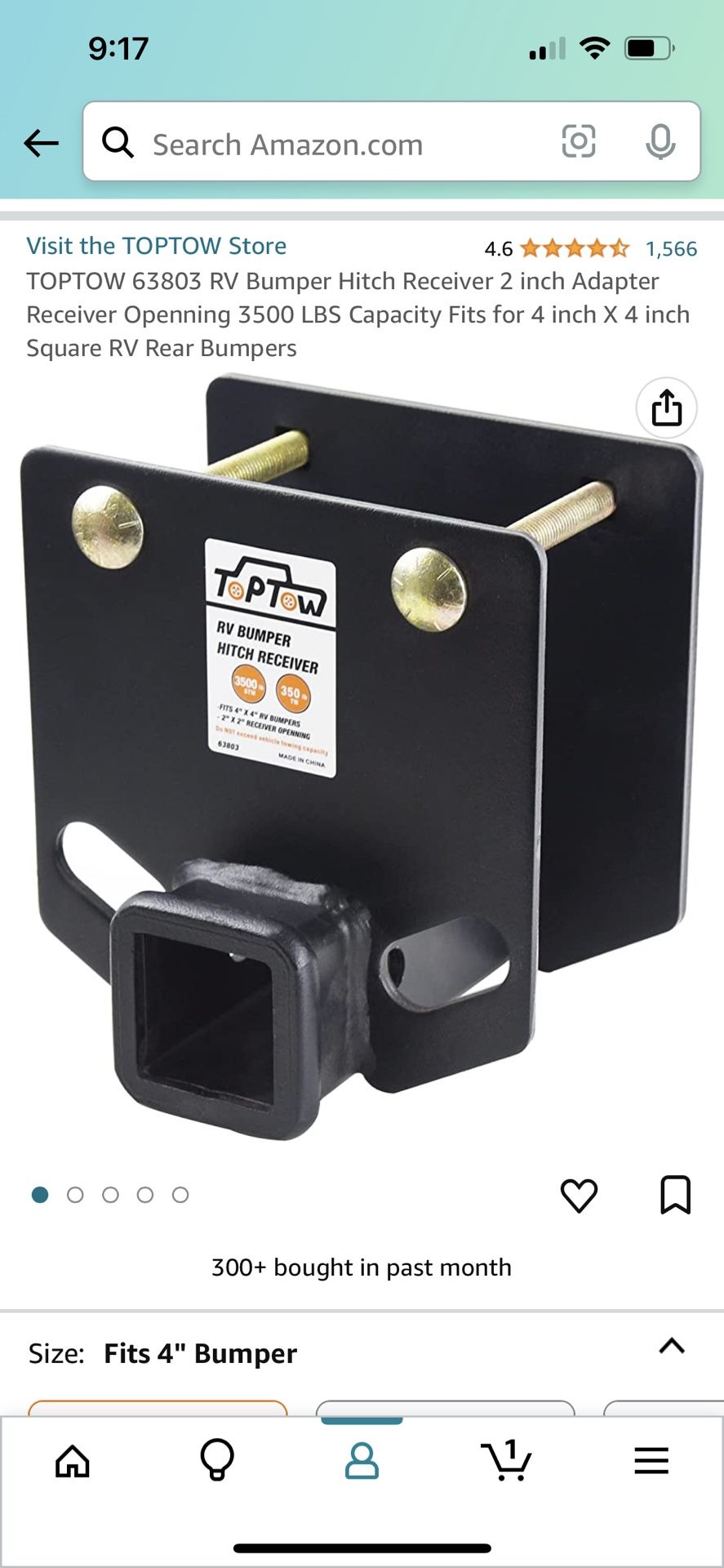 RV Bumper Hitch Receiver 2 inch Adapter for Sale in San Diego, CA OfferUp