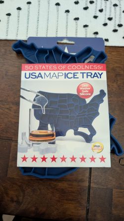 New United States USA Map Silicone Ice Mold Tray