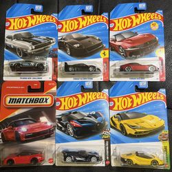 Hot Wheels & Matchbox Lot – Ferrari, Porsche, Lamborghini, Bugatti, ZAMAC