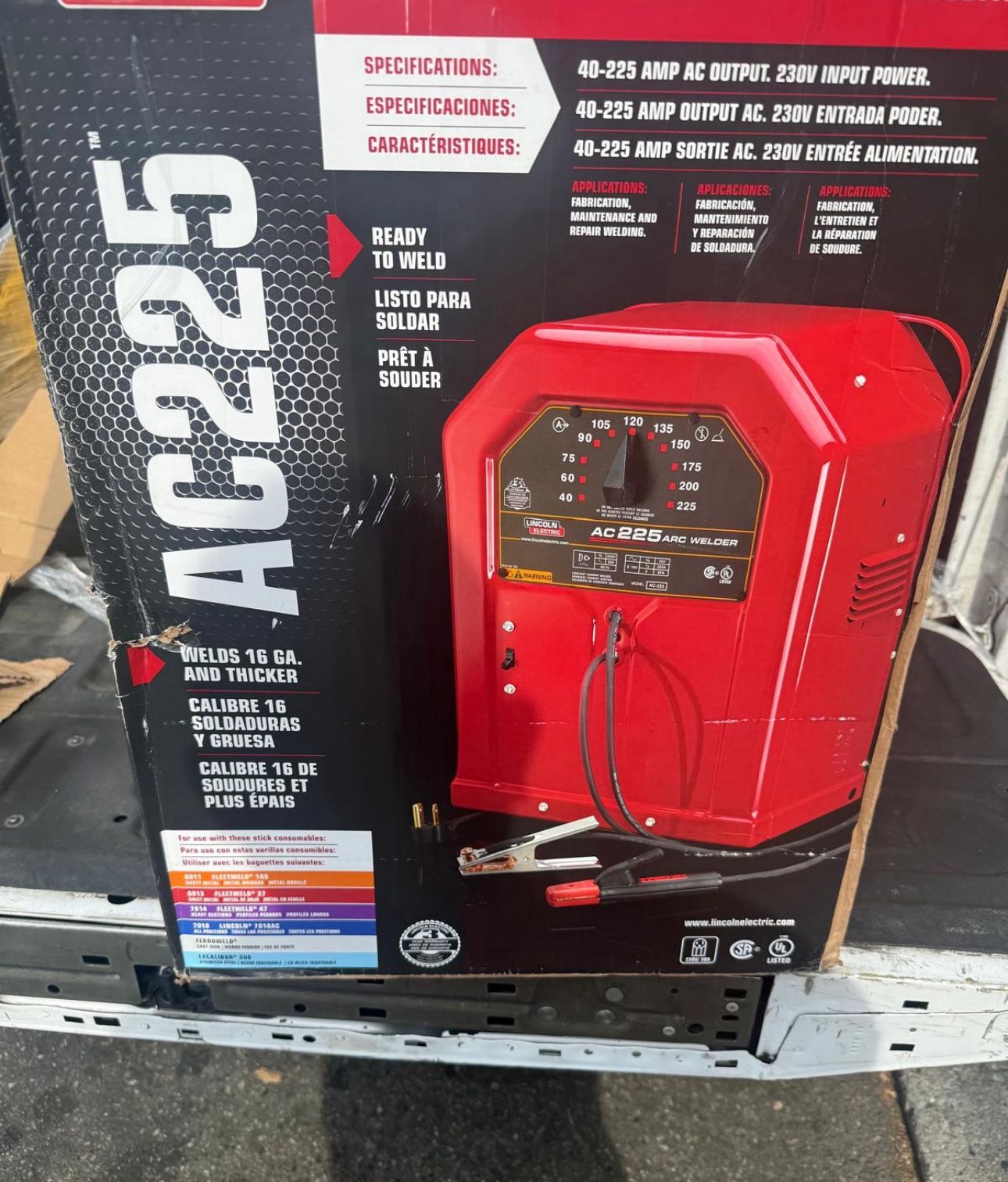 Lincoln Electric 225 Amp Arc/Stick Welder AC225S, 230V