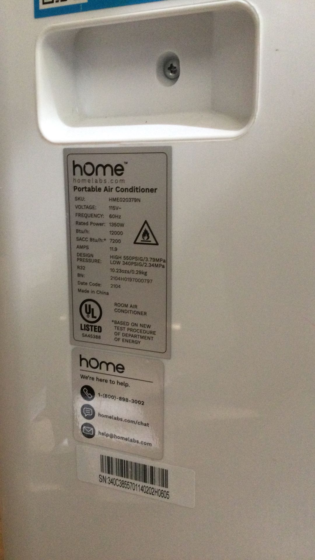 12000 BTU Portable Ac Unit. Works Great