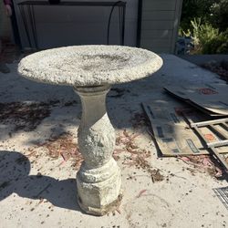 Concrete Birdbath