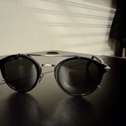 Dior BlackSuit RI Round Sunglasses – Black & Silver