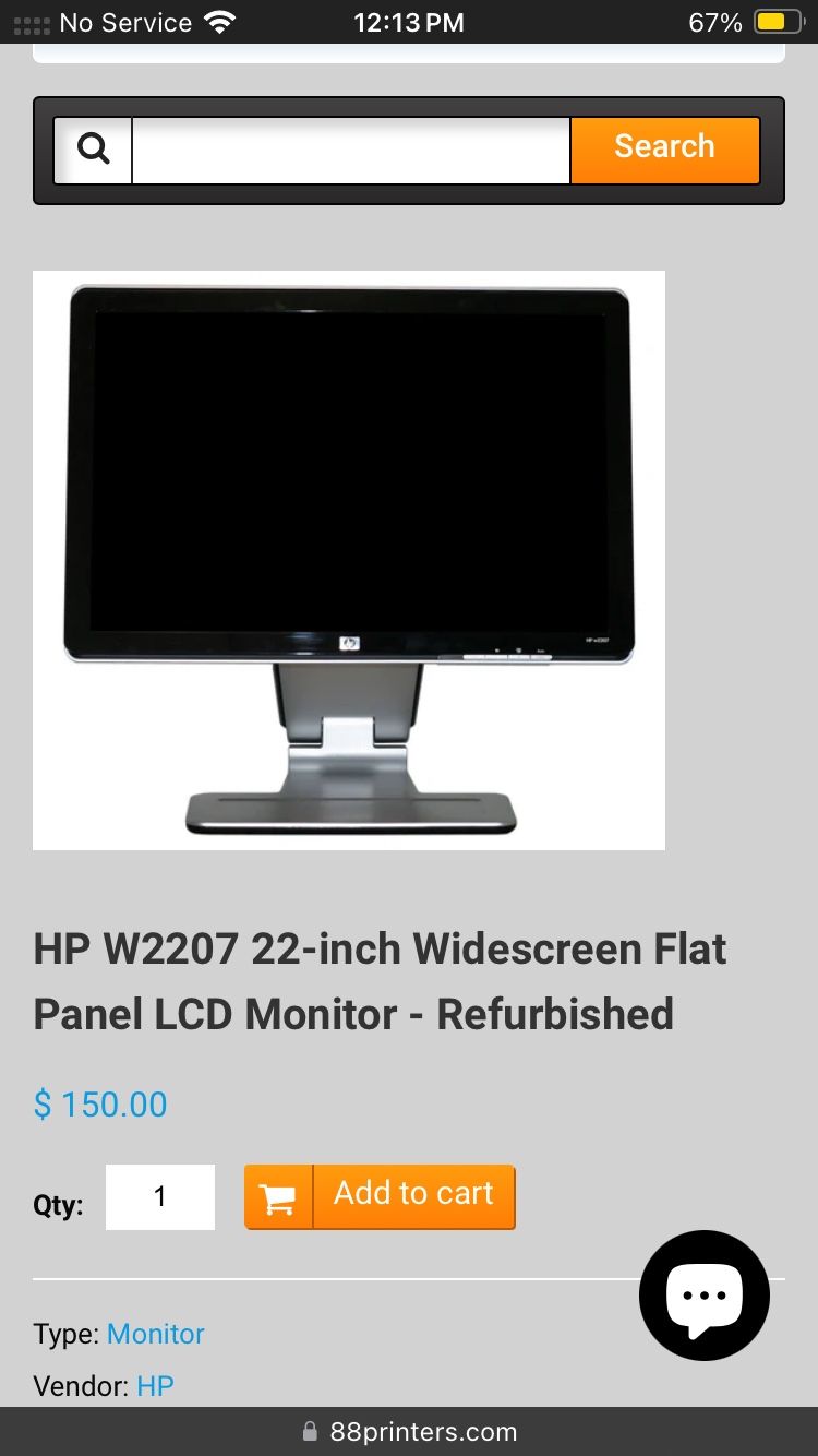 22 inch monitor HP
