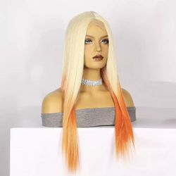 Gradient Yellow Long Wig