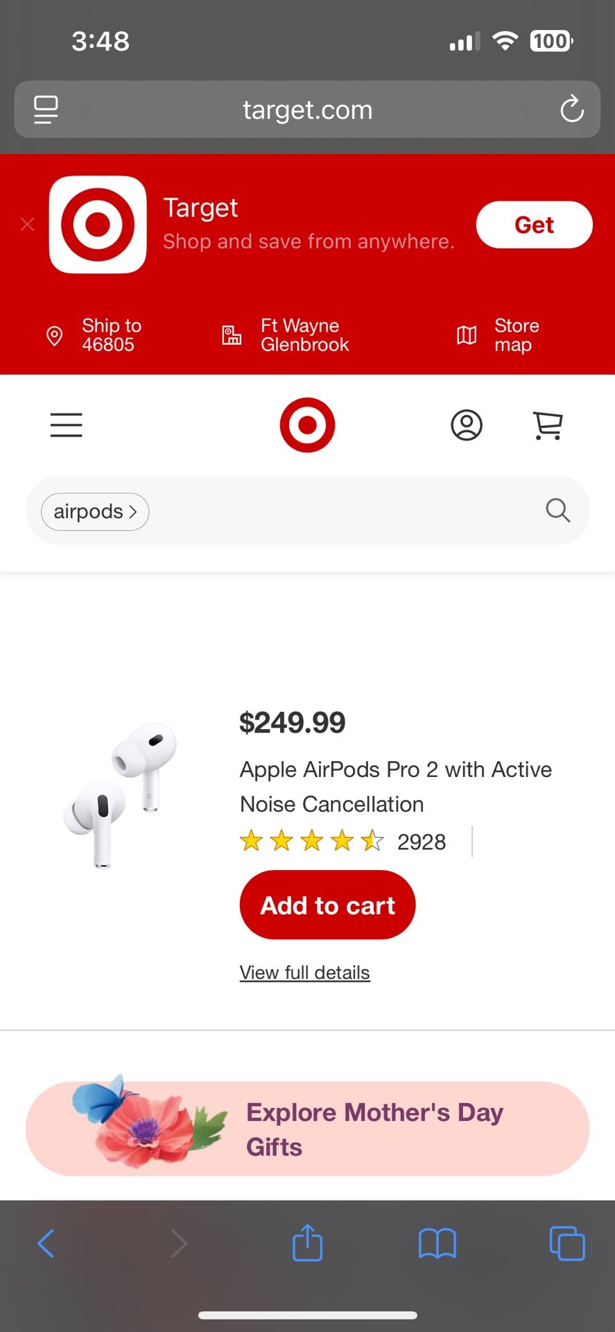 Apple AirPods Pro 2 with Active Noise Cancellation