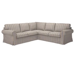 IKEA UPPLAND Sectional, 4-seat corner, Karlshov gray-beige