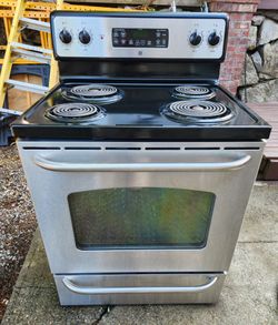 GE Electric Range — Stainless Steel — $180 OBO
