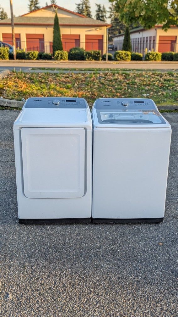 Samsung Topload washer And Dryer Set