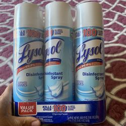 Lysol Pack 3 $25