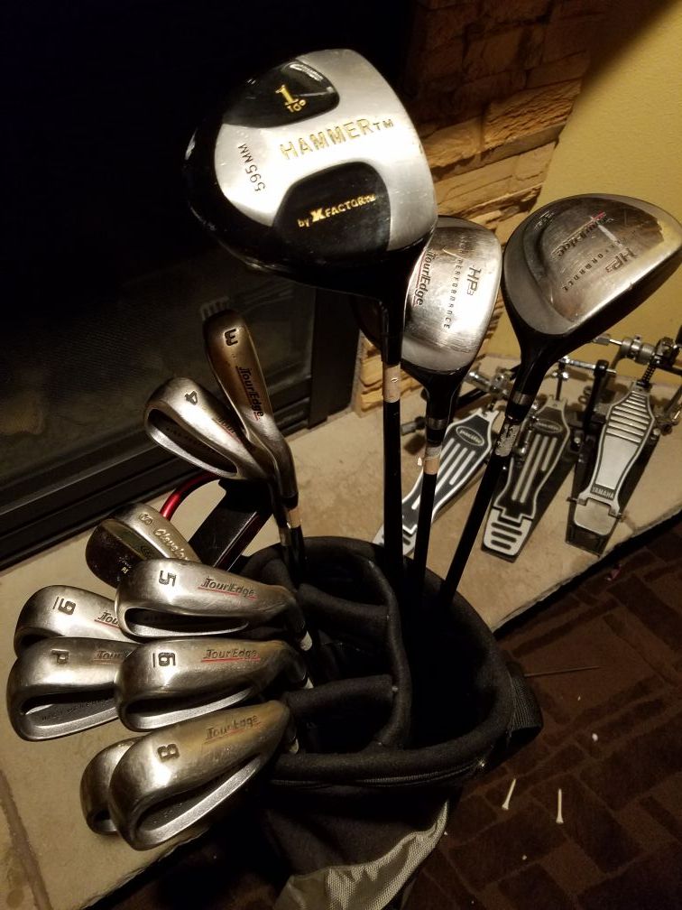 Tour Edge HP3 High Performance Golf Clubs w/ Hammer Driver, Cleveland Sand Wedge and Dunlop Putter