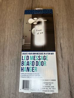 LED Message Board Door Hanger Night Light