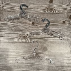 Set Of 10 Child Size Clear Dress Hangers