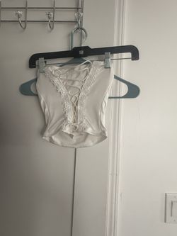 Lace Up Tube Top Xs