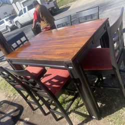 Muy Bonito Comedor De 6 Sillas Altas