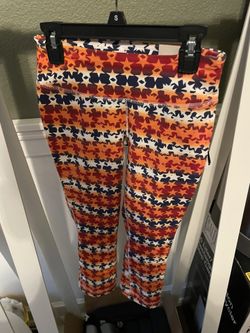 reebok tight fit capri stars and stripes print fourth of July XS 