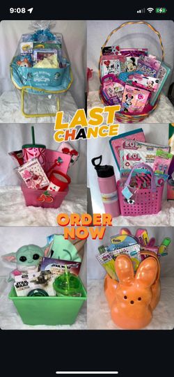 LAST CHANCE!! Custom Made EASTER BASKETS for ALL AGES!! **PRICES RANGE based on size/content**