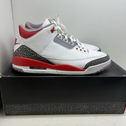 Jordan Retro 3 Mid Fire Red Shoes 211975