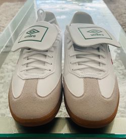 Umbro TX Indoor Soccer Sneakers White Green Red Gum Sole Size 12
