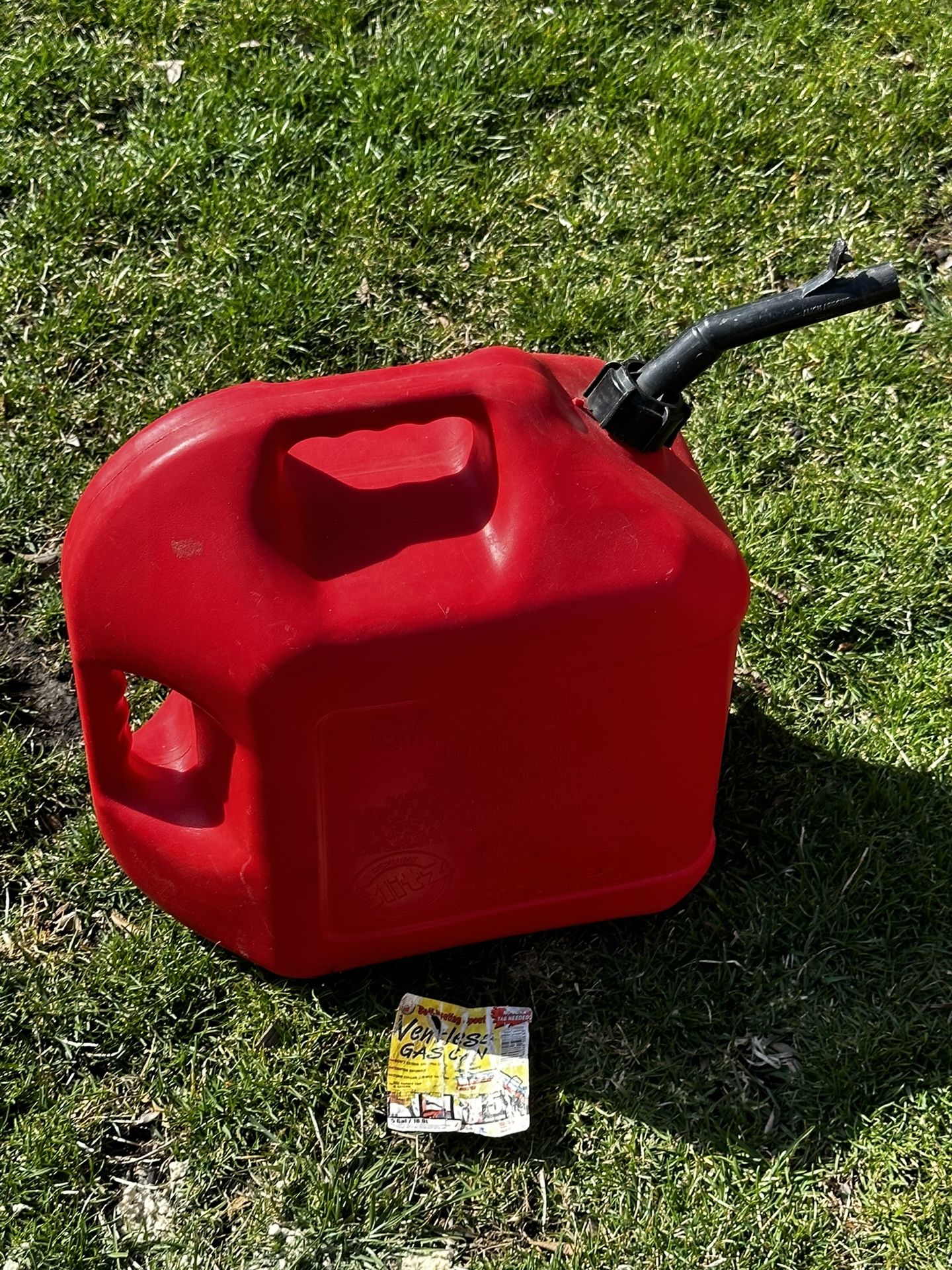 Never Used 5 Gallon Gas Jug