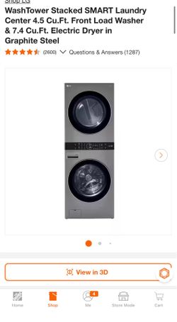 LG stackable washer and dryer