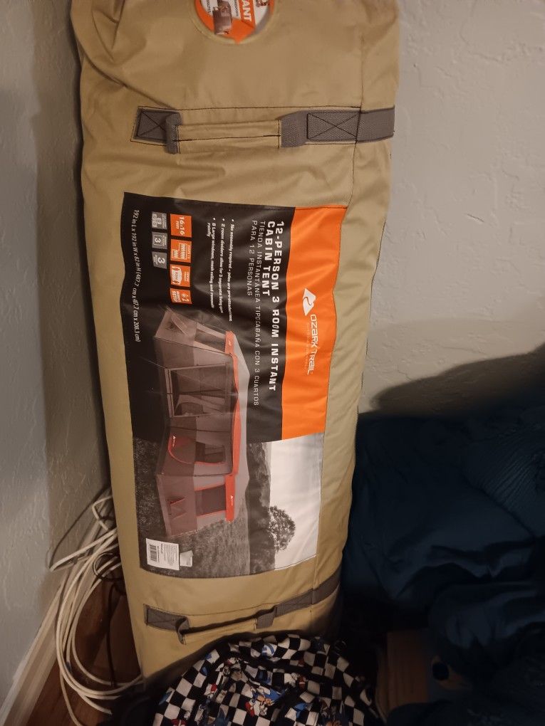 Ozark 12 Person 3 Room Tent
