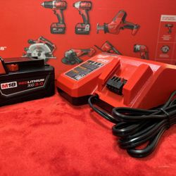 Brand New 2025 Milwaukee M18 18-Volt Lithium-Ion XC Extended Capacity Battery Pack 3.0Ah And Charger 