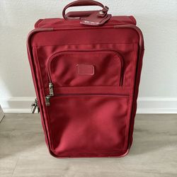 TUMI Red Suitcase With Suites Case