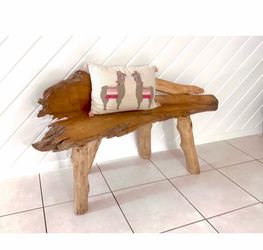 Teak Bench For Sale - Only Used Has A Decor✨✨Please Read Description