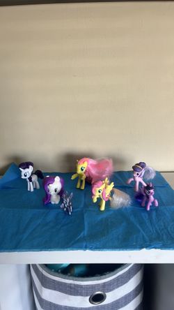 7 my little ponies and I unicorn horses good condition no chips no broken