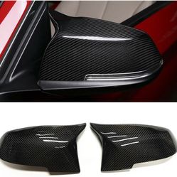 Mirror Cover Compatible With BMW X1 E84 F20 F22 F87 M2 F23 F30 F31 F32 F33 F36 2012-2017 Car Rear View Rearview Cap Replacement