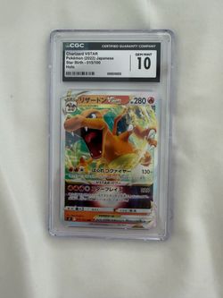 CGC 10 Gem Mint Japanese Charizard VSTAR 015/100 Star Birth Pokémon Slab