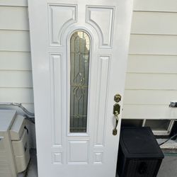 WHITE FRONT DOOR  36 By 80