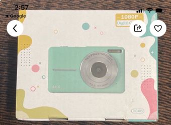 Digital camera 44 mega pixels pink color