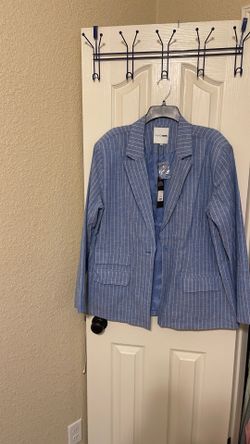 Linen Stripe Blazer