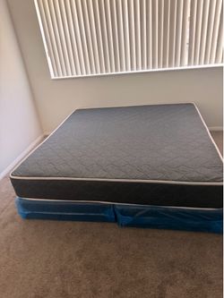 King mattress regular and box spring set (2pc - brand new)