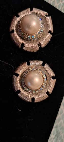 Vintage Marboux clip-on earrings