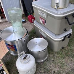 Large Pots Coolers And Burners 