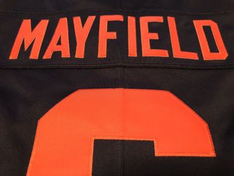 Men's Cleveland Browns Baker Mayfield Nike Orange Limited Jersey