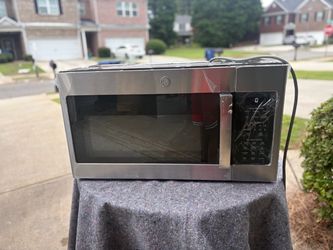 GE stainless steel over-the-range microwave