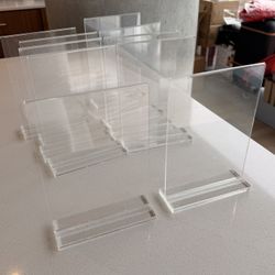 Clear Acrylic Double-Sided Sign Holders – 5x7 (10pack)