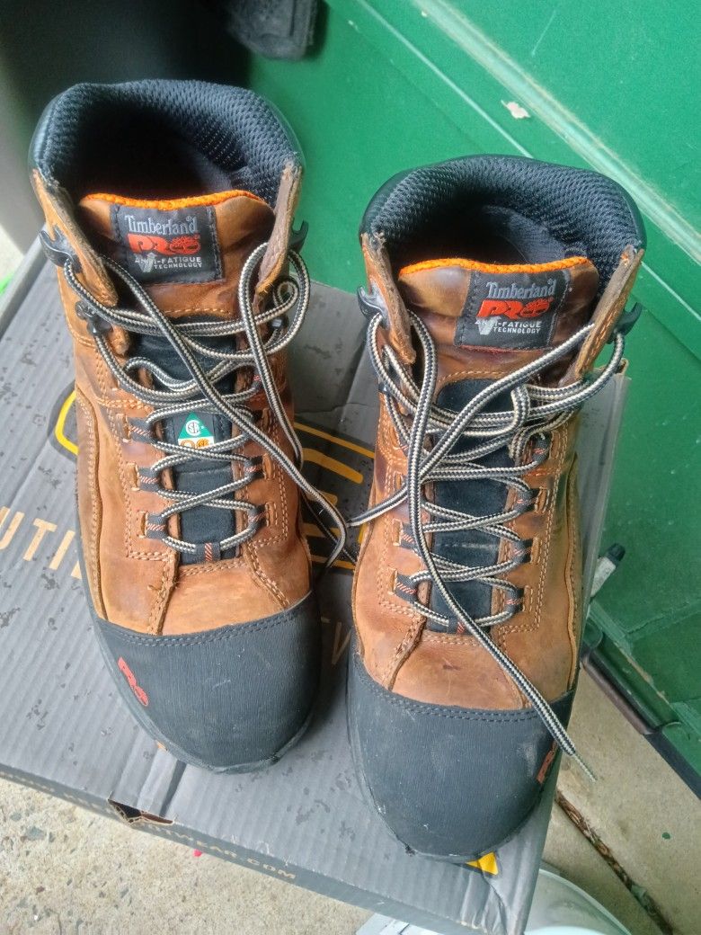 Pearl Timberlands Size 11 Steel Toes
