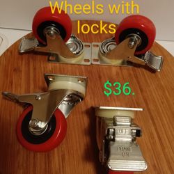 #335... Wheels With Locks 3"