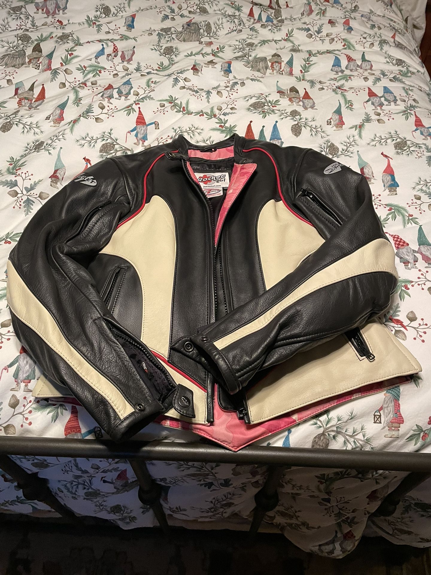 Joe rocket Rocket Girl Armored Leather Motorcycle jacket