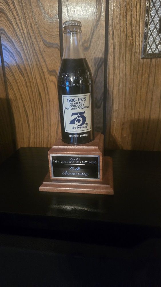 VINTAGE Coca-Cola 75th Anniversary Bottle 1(contact info removed) (FULL)