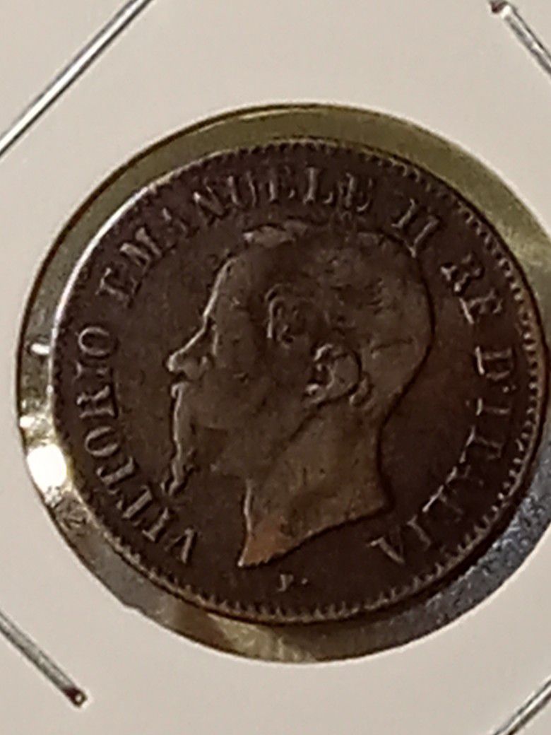 #198 Italy 1867 Coin 2c