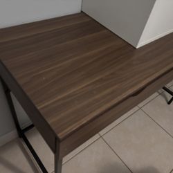 Desk and two ikeas storage cubes
