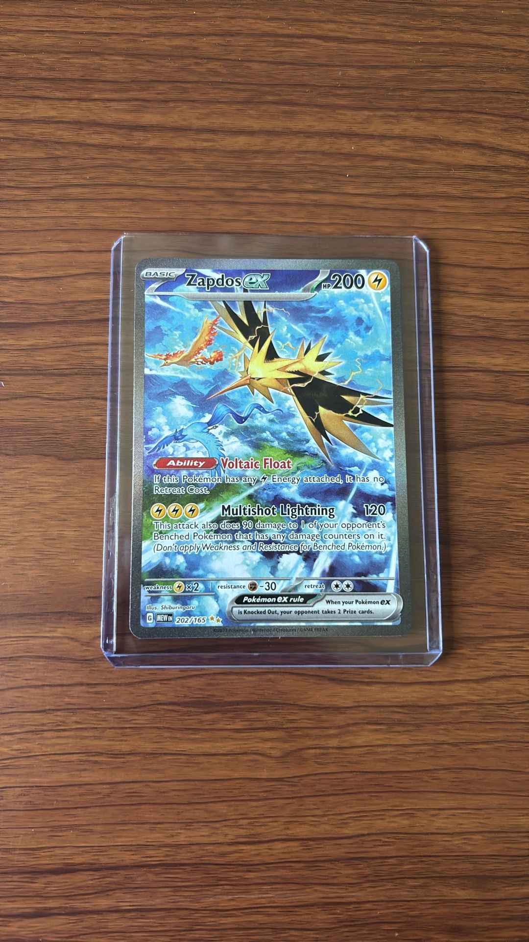 Pokemon Zapdos Ex SIR